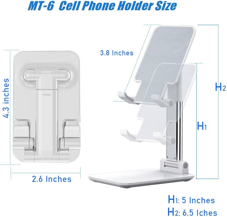 Foldable Adjustable Mobile Stand – Universal Phone & Tablet Holder