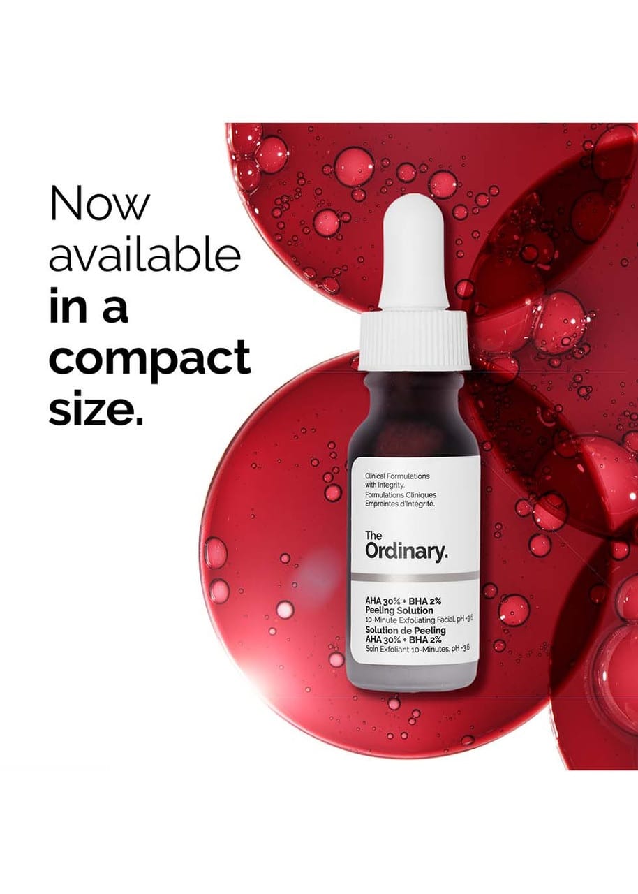 The Ordinary AHA 30% + BHA 2% Peeling Solution – 10-Minute Exfoliating Facial