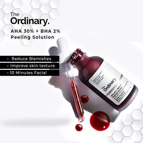 The Ordinary AHA 30% + BHA 2% Peeling Solution – 10-Minute Exfoliating Facial