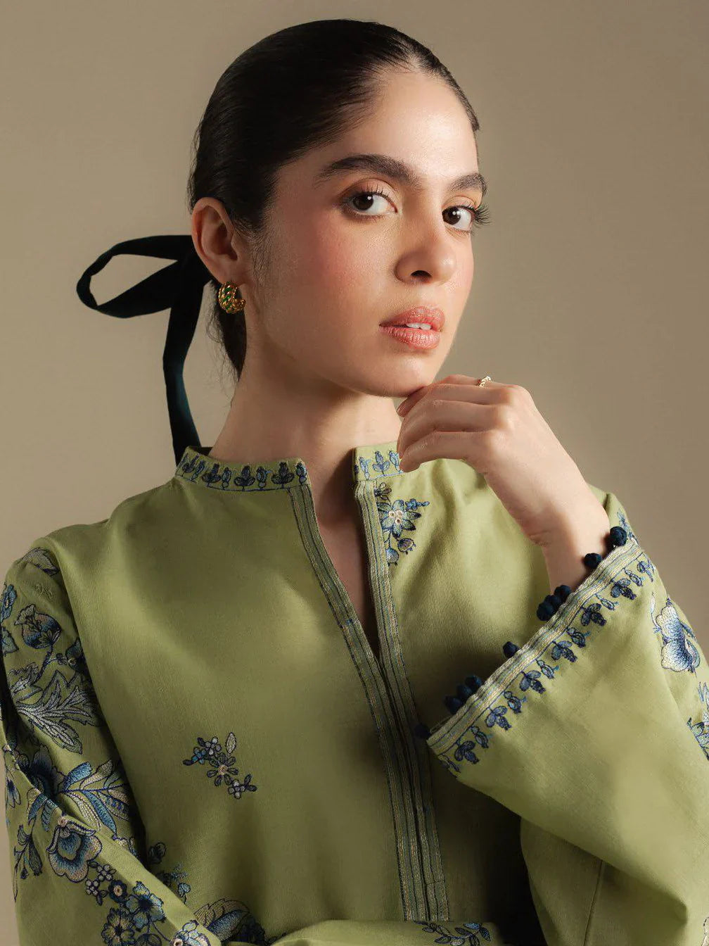 Asling - Winter 3PC Dhanak Embroidered Suit - zab1261